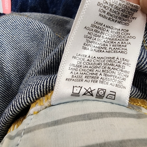 cAbi bf Boyfriend Jeans Ankle Distressed 100% Cotton High Waist Size 12 - Picture 16 of 16